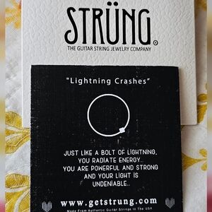 Strung Guitar Strings Bracelet - When Lightning Crashes